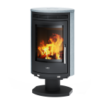 Krbová kamna ABX Arktis 8 otočný mastek, černý